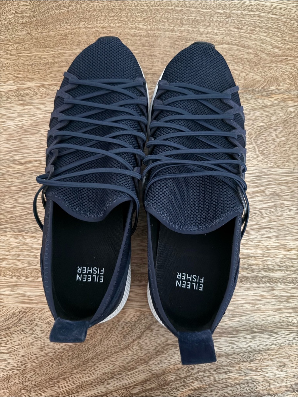 Eileen Fisher Women’s Knit Slip-On Sneaker - Navy Size 8